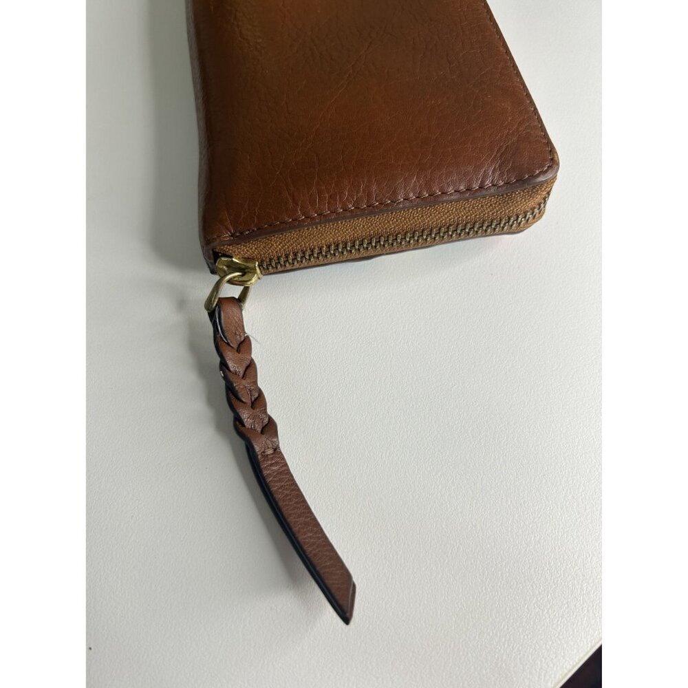Fossil Caroline Leather Chevron Colorful Zip Around RFID Wallet - Picture 7 of 10